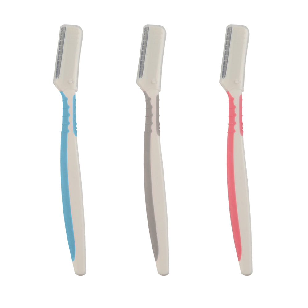 High Quality Easy & Painless Private Label High-end Hair removal Stainless steel eyebrow razor in Razor Micro shave trimmer-MSK021