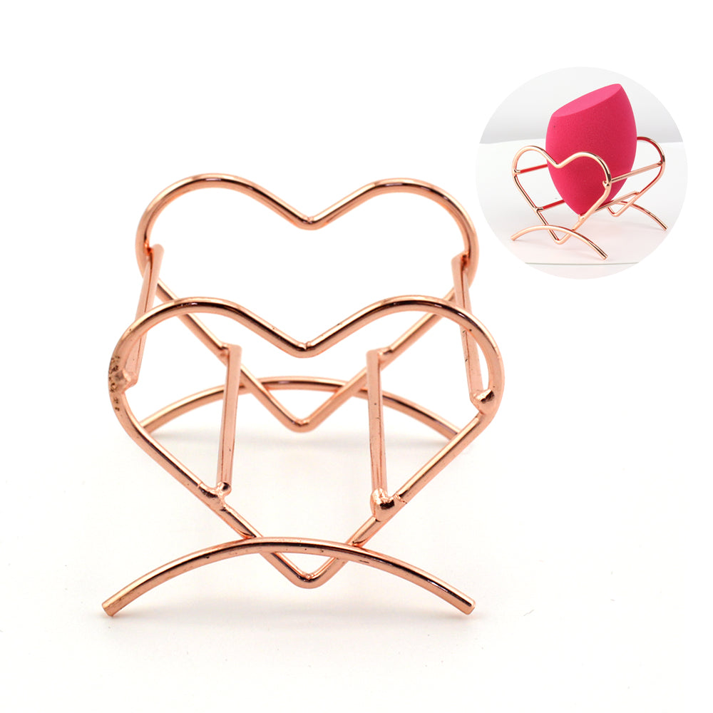 Amazon trending Sponge Holder rose gold wire Beauty Blender Makeup Powder Puff Storage Drying Stand Holder-msa44-01