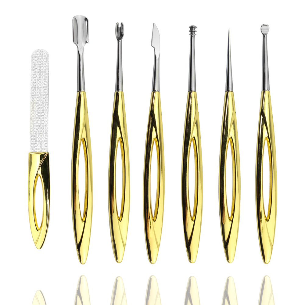 Amazon Gold Blackhead Comedone Acne Pimple Remover Tool Clean Face At Home Easy & Painless Needle Tool-MSR58-B