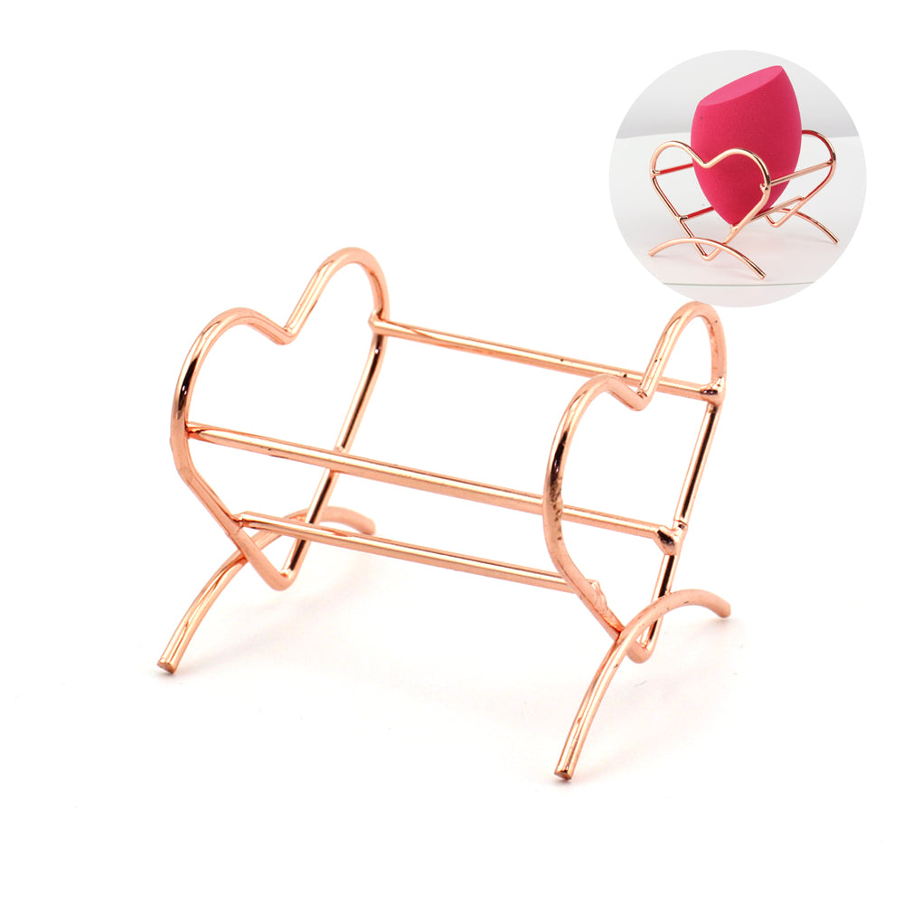 Amazon trending Sponge Holder rose gold wire Beauty Blender Makeup Powder Puff Storage Drying Stand Holder-msa44-01