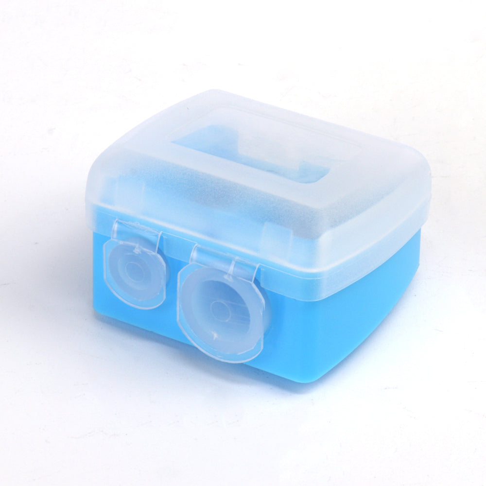 Wholesale Multitudinous Customizable colors Dust cover sharpener 2hole cosmetic eyebrow eyeliner lip pencil sharpener-MSA114