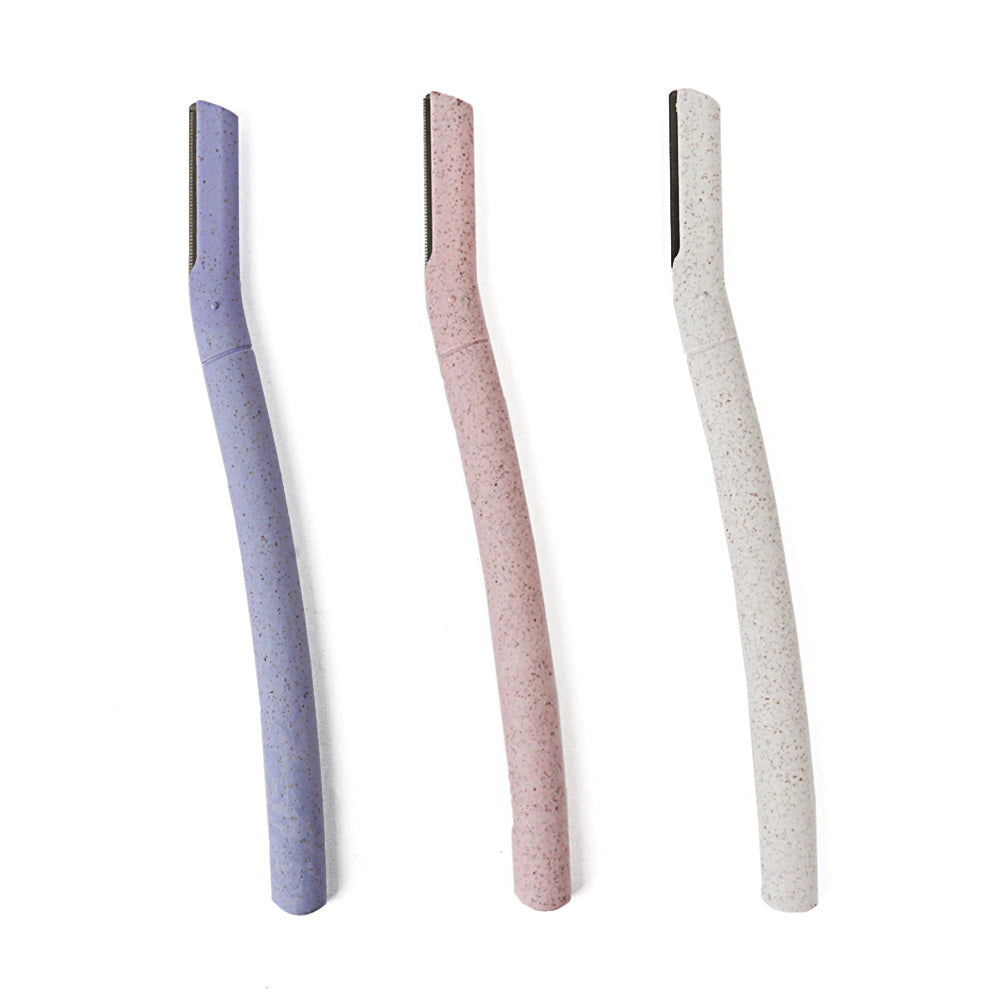 Best selling product Hot sale Private Label High-end hotel household Wheat straw Degradable eco friendly Eyebrow shaver-MSK028-B