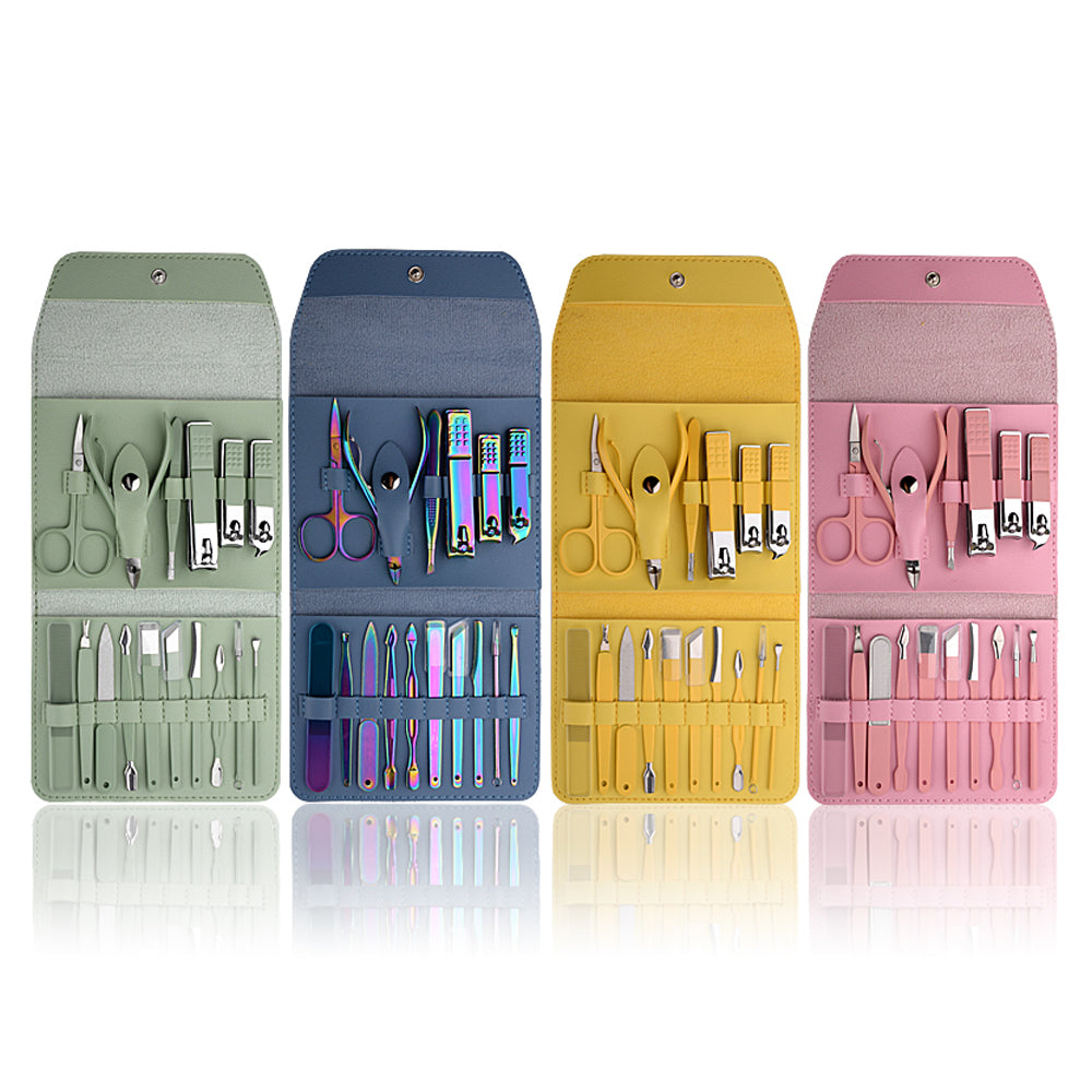 High Quality Custom Wholesale Original Hot sale Care Clipper Professional Beauty Cuticle Clipper 16 Pcs manicure set-MS241