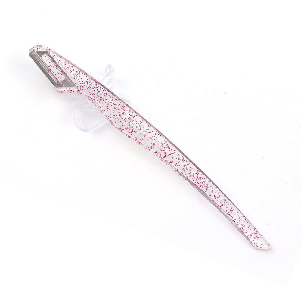 Amazon hot sale Women Makeup Tools Eyebrow Razor Trimmer Stainless Steel facial hair Blade Eyebrow Trimmer With Cover-MSK019