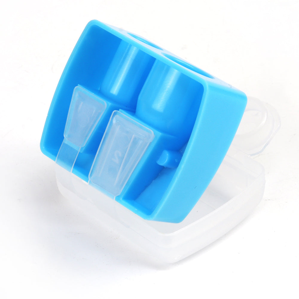 Wholesale Multitudinous Customizable colors Dust cover sharpener 2hole cosmetic eyebrow eyeliner lip pencil sharpener-MSA114