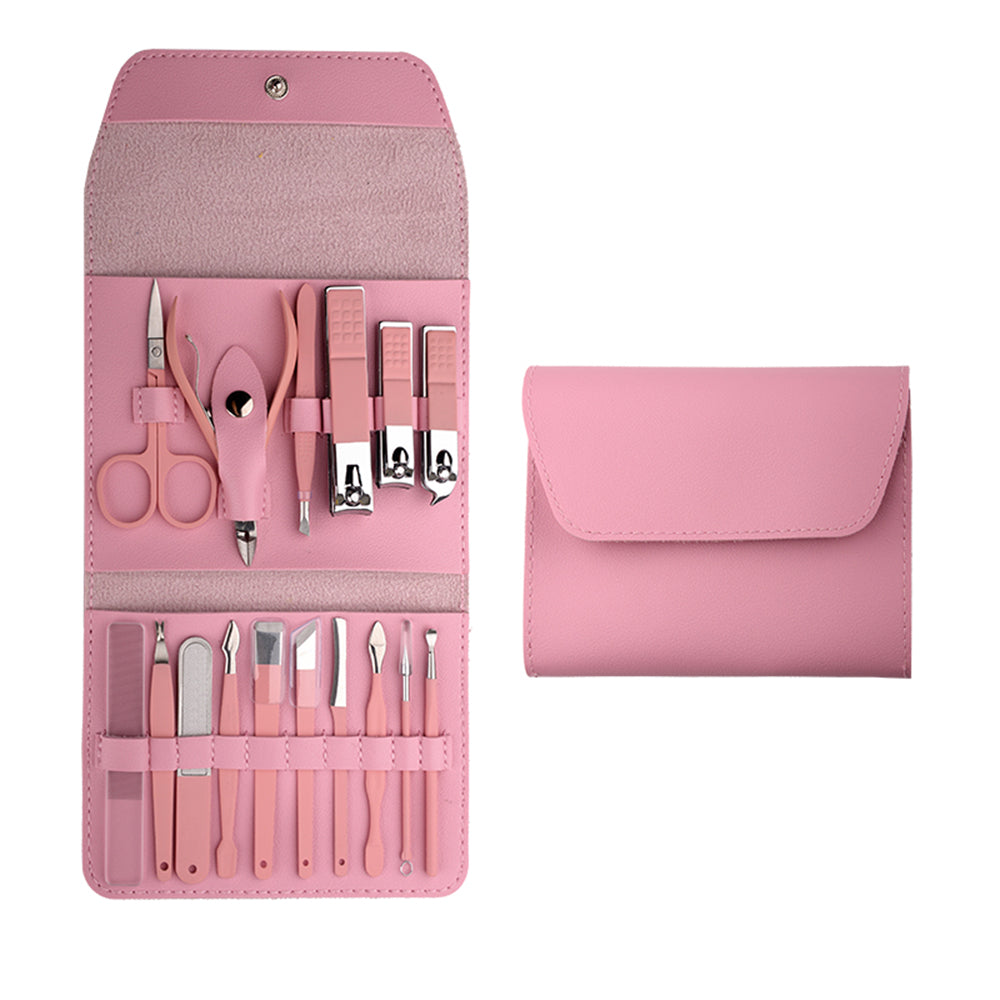 High Quality Custom Wholesale Original Hot sale Care Clipper Professional Beauty Cuticle Clipper 16 Pcs manicure set-MS241