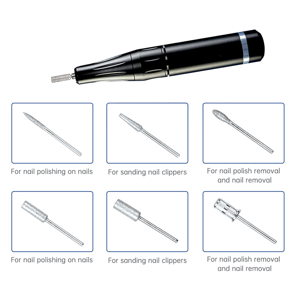 Safety product Professional multifunctional Emobile phone power bankPedicure Nail File Set with Callus Remover Nail polisher-MSD033