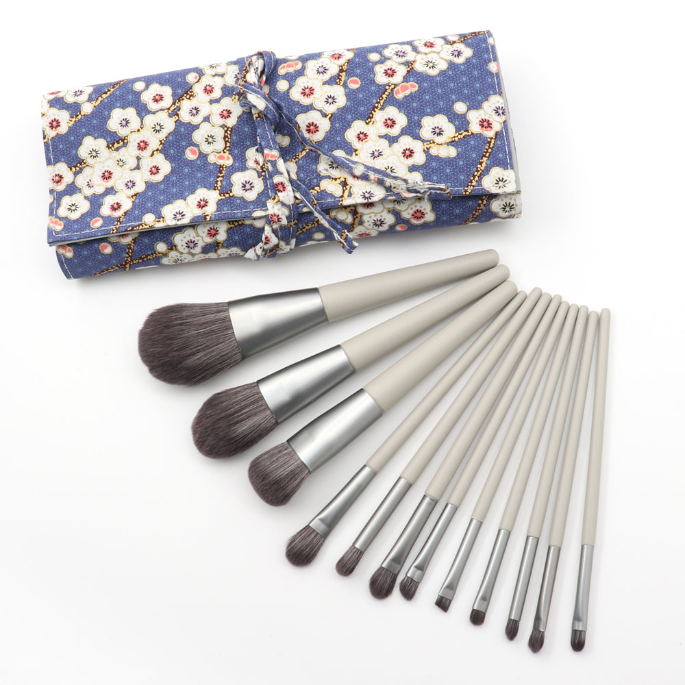 Wholesale soft vegan base make up brushes set quality cosmetic brush kit-MSB02