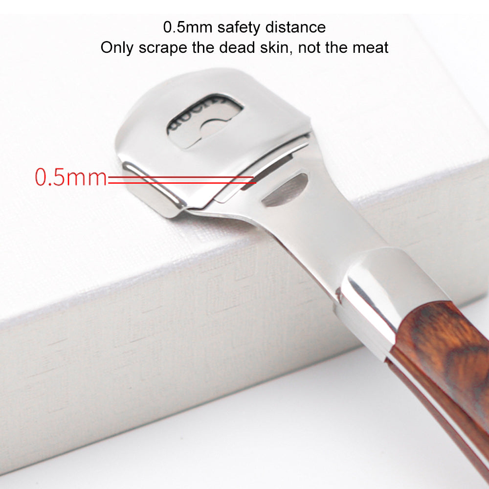 Stainless Steel wooden handle 10 Pedicure Blades Dead Skin Callus Remover Shaver Cutter Razor-msf26