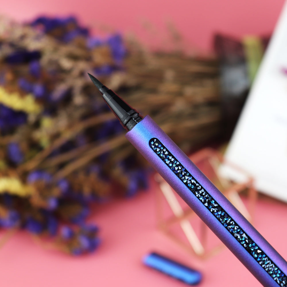 New Type Wholesale High Quality Professional eyelash longer mascara eye shadow blue crystal popular lashglue glue pen eyeliner- MSA157