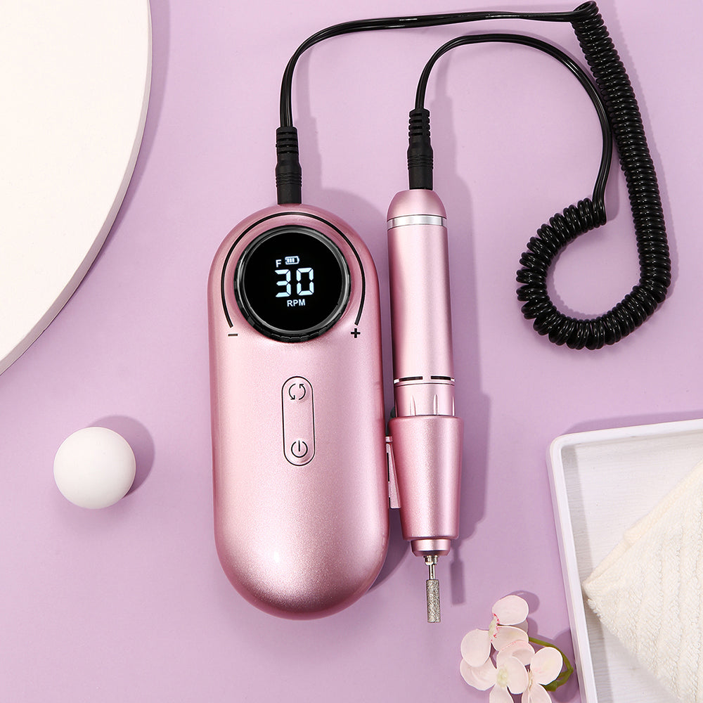 Wholesale High quality Emobile phone power bank Nail File Set with Callus Remover Set Polisher Metal body Electric Nail polisher-MSD035
