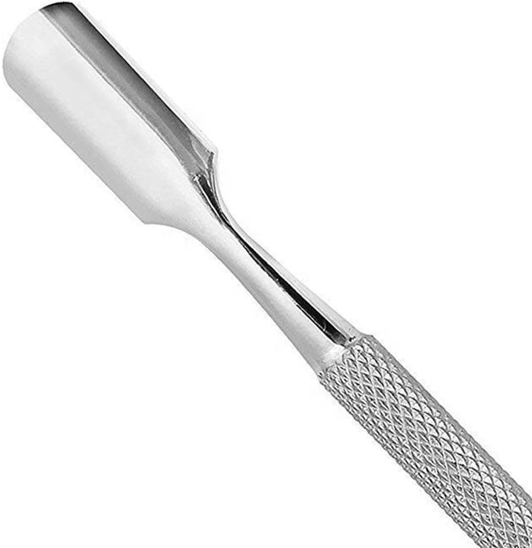Cuticle Pusher and Cutter - Professional Grade Stainless Steel Cuticle Remover and Cutter - Durable Manicure and Pedicure Tool-MSR04-01