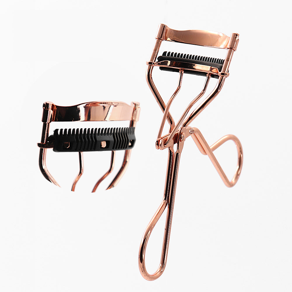 Affordable factory Outlet New Design Mini Private Label Eyelash Curler custom Rose Gold Eyelash Curler- MSE019