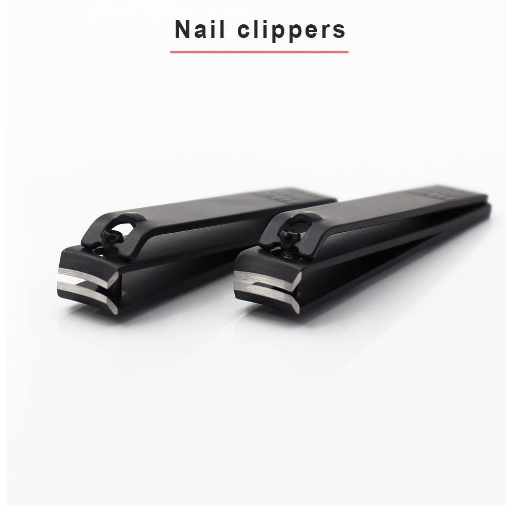 Wholesale Nail Clippers Big Carbon Steel Black Portable Finger Nail Clipper-MSC010
