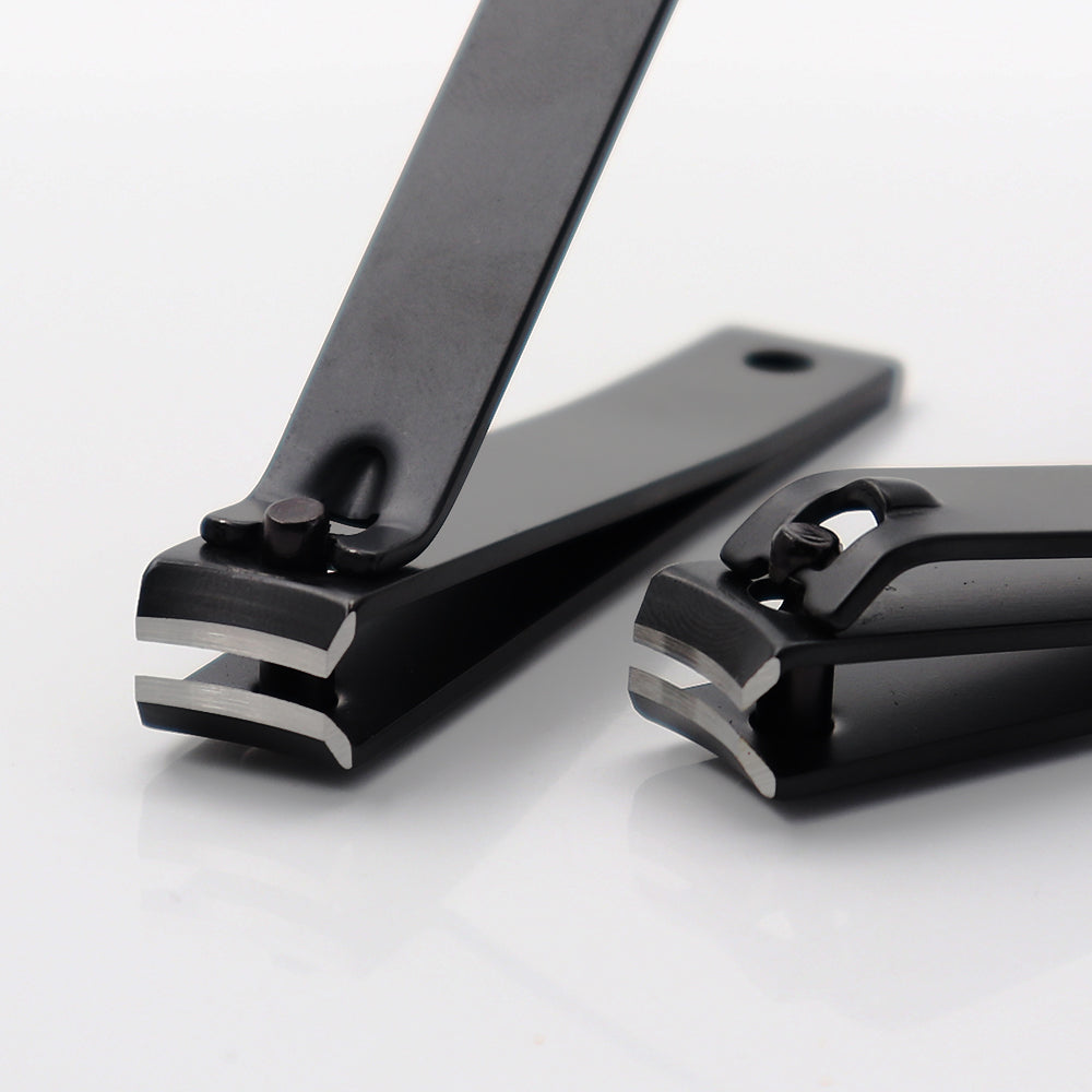Wholesale Nail Clippers Big Carbon Steel Black Portable Finger Nail Clipper-MSC010