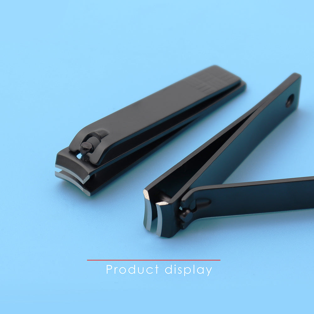 Wholesale Nail Clippers Big Carbon Steel Black Portable Finger Nail Clipper-MSC010