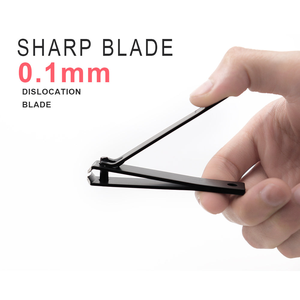 Wholesale Nail Clippers Big Carbon Steel Black Portable Finger Nail Clipper-MSC010