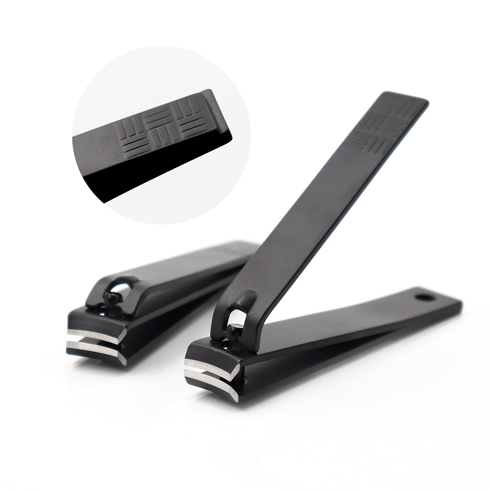 Wholesale Nail Clippers Big Carbon Steel Black Portable Finger Nail Clipper-MSC010