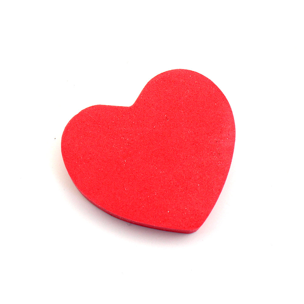 Customized Prviate Label Red Heart-shaped Lovely Cute Mini Double Side Nail Files-MSF49