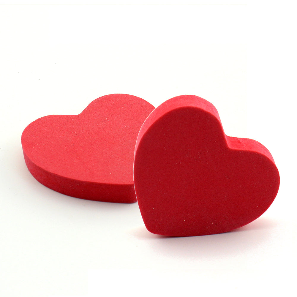 Customized Prviate Label Red Heart-shaped Lovely Cute Mini Double Side Nail Files-MSF49