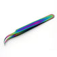 OEM Professional stainless steel volume eyelash extension tweezers lashes tweezers-MST057
