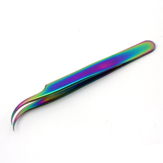 OEM Professional stainless steel volume eyelash extension tweezers lashes tweezers-MST057