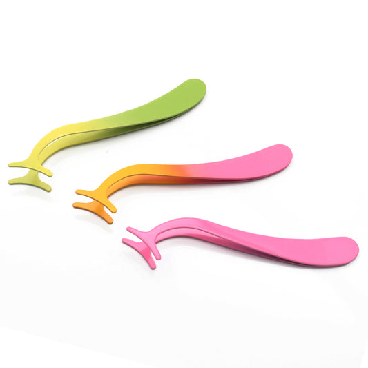 Private Label Eyelash Extension Tweezer Stainless Steel False Eyelash Tweezers Lash Tweezers Set-MST033-02