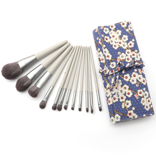 Wholesale soft vegan base make up brushes set quality cosmetic brush kit-MSB02