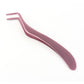 Wholesale Custom Eye Lashes Accessories Cosmetic Extension stainless makeup tool kits Rose gold Eyelash Tweezers-MST099