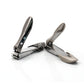 One big one small two pack Stainless Steel carbon steel Nail Cutter with Catcher Function Nail File Fingernail Toenail Clipper-MSC012