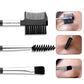 8pcs/Set Tool Eyebrow Tweezers Eyebrow Grooming Suit Professional Trimmer Brush Comb Eyebrow trimming Cosmetic Kit Set-MS244