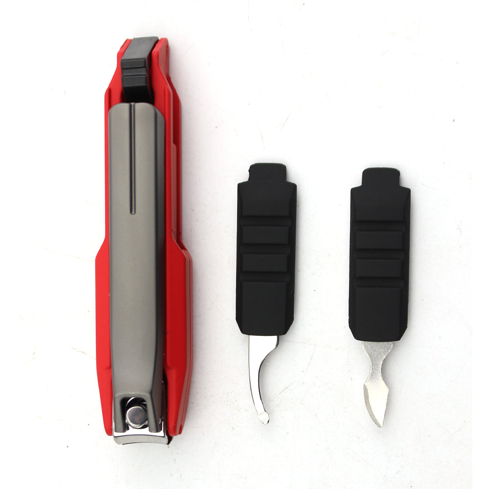 Amazon product Zinc alloy nail clipper manicure set safety Multifunction Mobile phone holder nail Exquisite clipper nails-MSC058