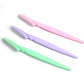 Private Label High-end hotel household disposable Safety Round Black Eyebrow Trimmer Razor With Plastic Cover- MSK003