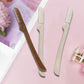 Best selling product Private Label High-end hotel household Degradable eyebrow razor stainless steel Facial scraper Micro shave-MSK038