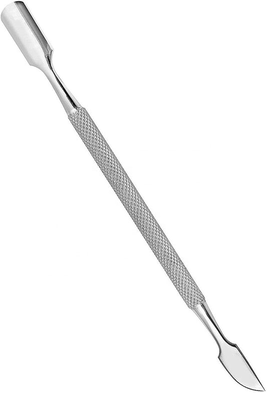 Cuticle Pusher and Cutter - Professional Grade Stainless Steel Cuticle Remover and Cutter - Durable Manicure and Pedicure Tool-MSR04-01