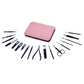 Original Custom Factory Professional Pedicure 18pcs Stainless Steel Art Nail Cutter Nippers Drill Titanium Manicure Set Nails-MS156-02