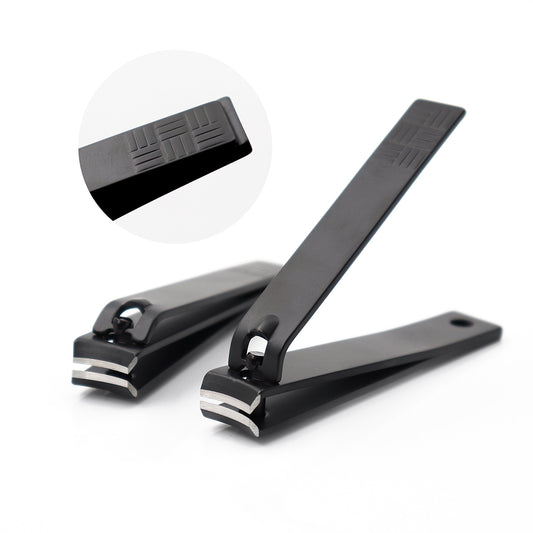 Wholesale Nail Clippers Big Carbon Steel Black Portable Finger Nail Clipper-MSC010