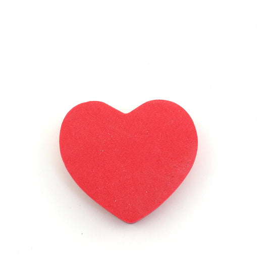 Customized Prviate Label Red Heart-shaped Lovely Cute Mini Double Side Nail Files-MSF49