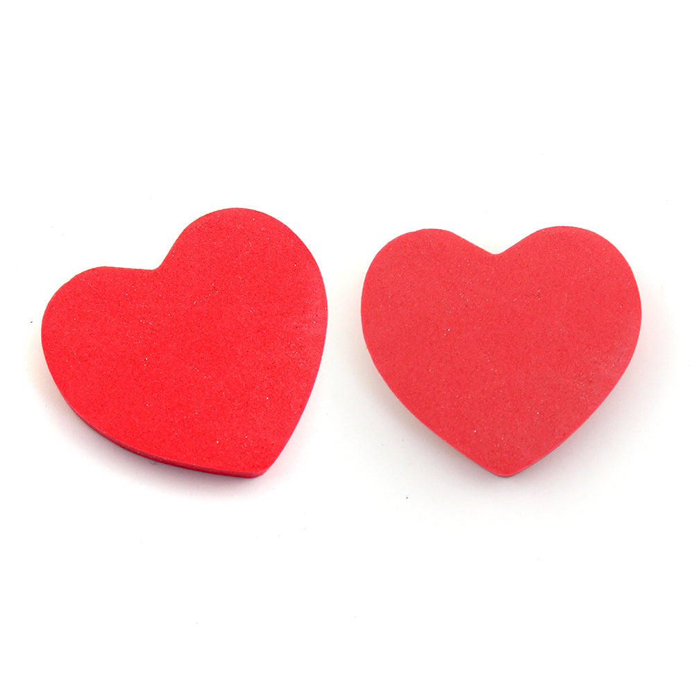 Customized Prviate Label Red Heart-shaped Lovely Cute Mini Double Side Nail Files-MSF49