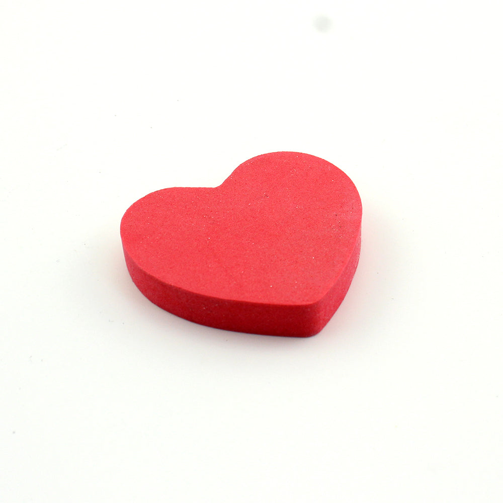 Customized Prviate Label Red Heart-shaped Lovely Cute Mini Double Side Nail Files-MSF49
